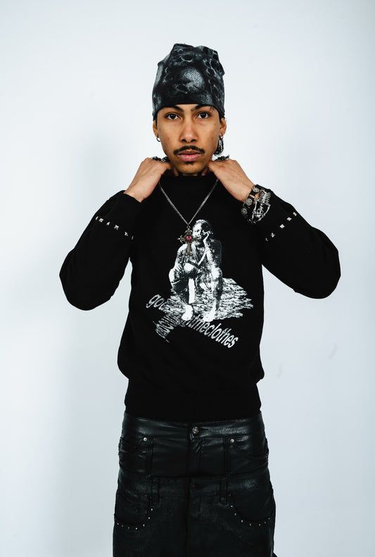 Waxed Cut up Jeans S